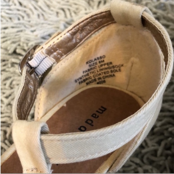 Madden Girl Kolasso Wedged Canvas T Strap Sandals - Picture 8 of 8